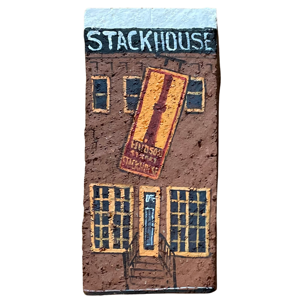 Linda Amtmann Hand Painted Brick- Hudson Street Stackhouse