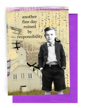 Erin Smith Art - 364 Responsibility Greeting Card