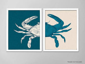 The National Anthem - 11” x 14” Blue Crab - Two Print Set