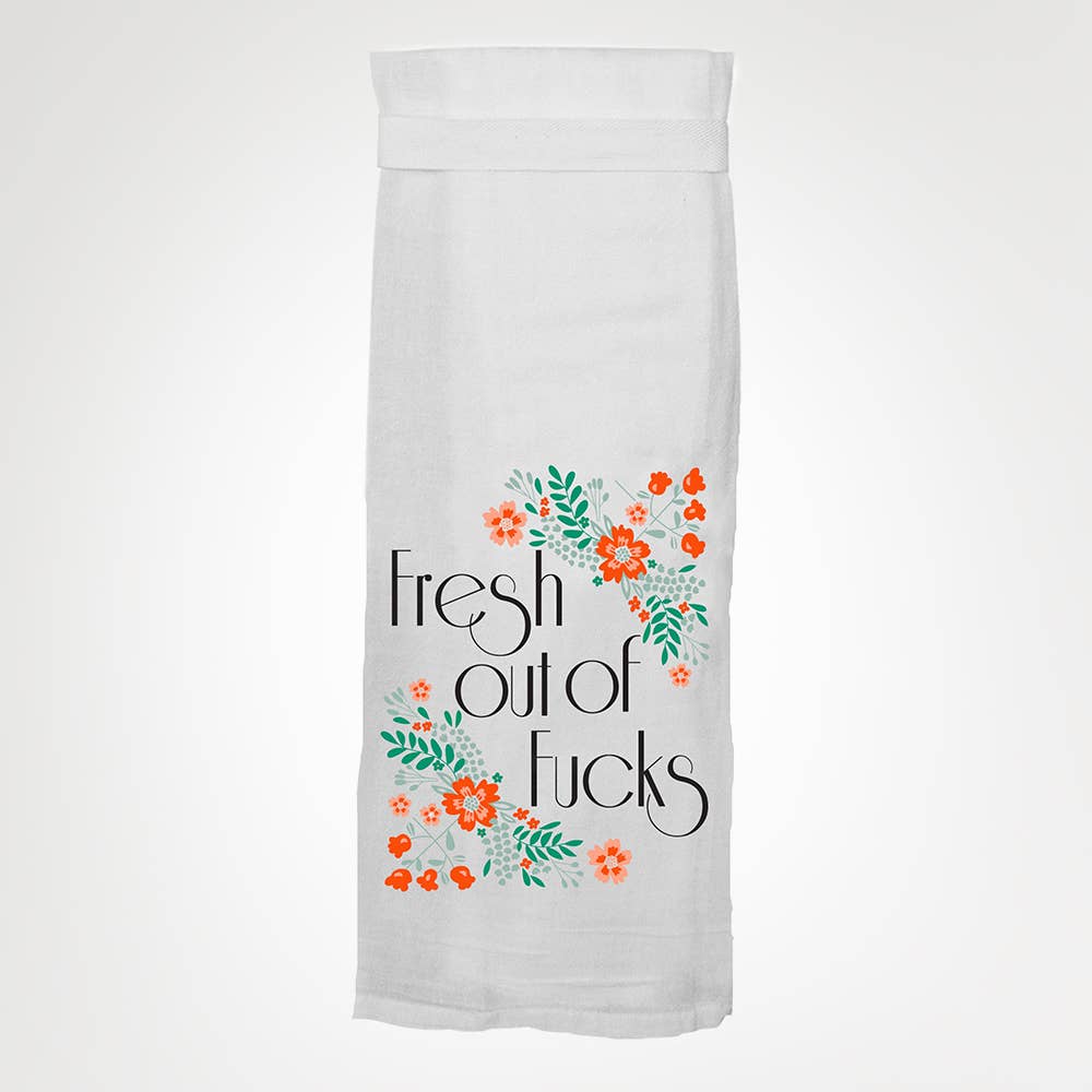 Twisted Wares - Fresh Out of Fucks KITCHEN TOWEL