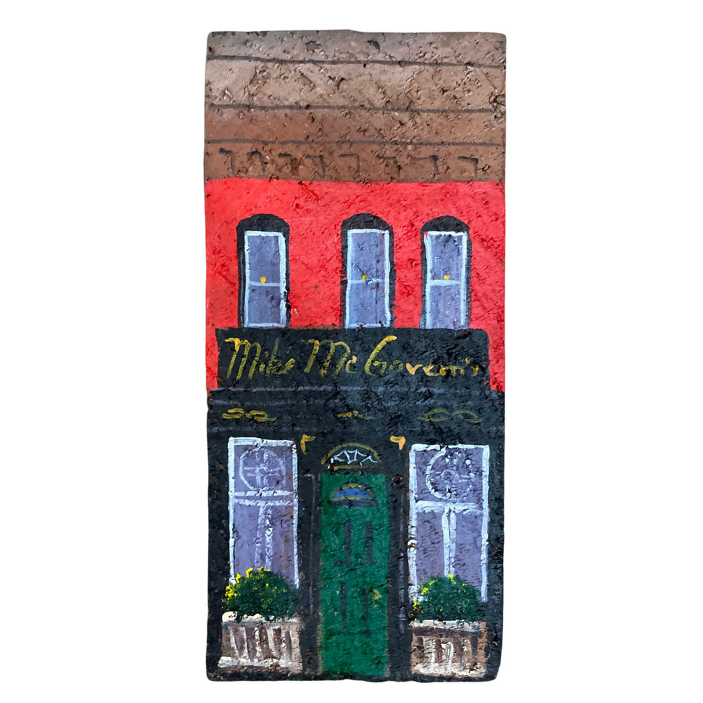 Linda Amtmann Hand Painted Brick - Mike McGovern's