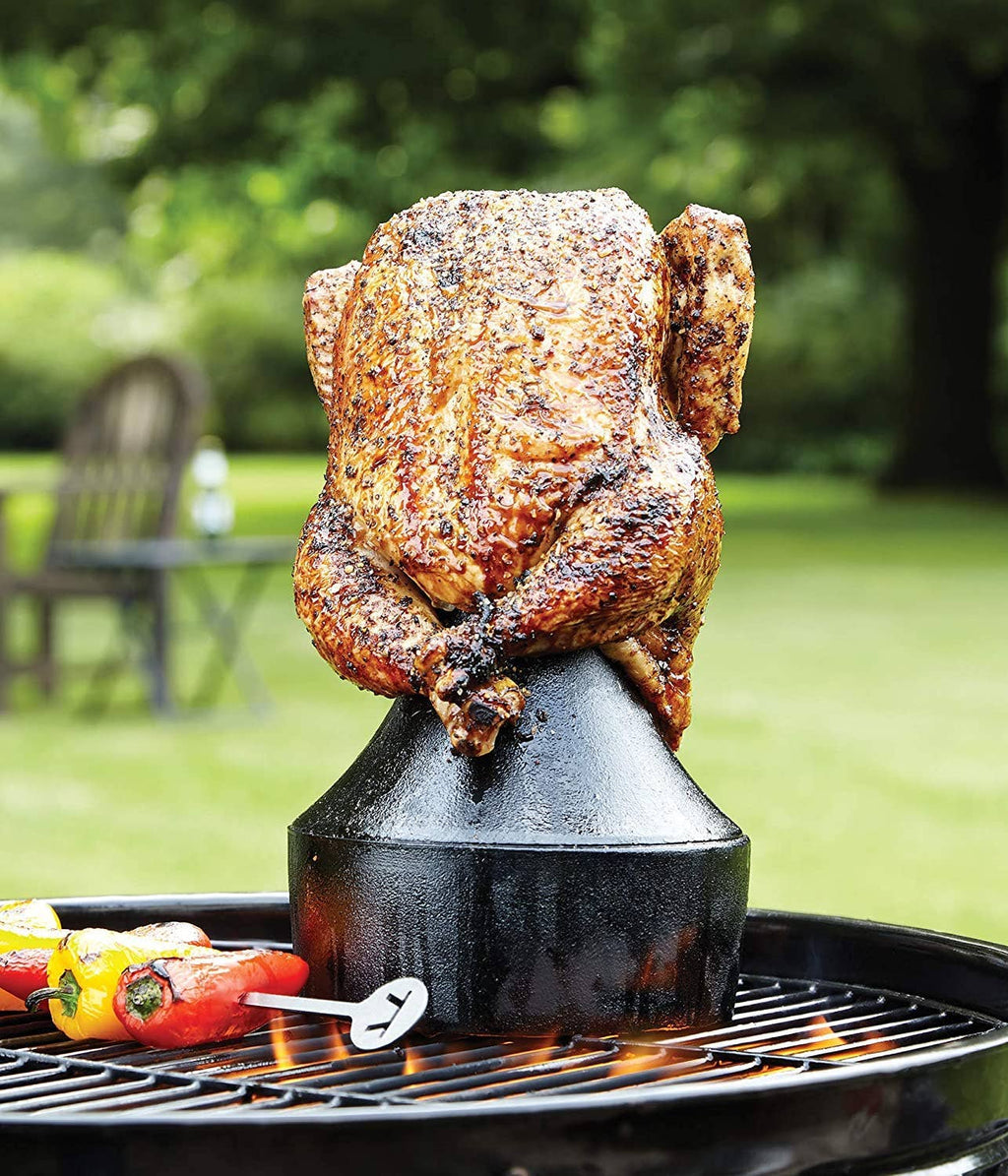 Outset Cast Iron Beer Can Roaster
