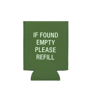 About Face Designs, Inc. - Please Refill Koozie
