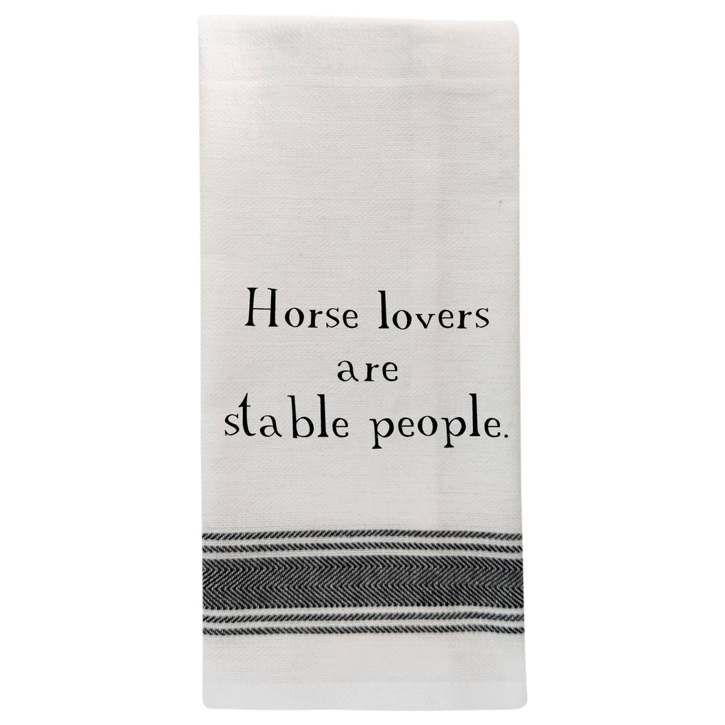 Wild Hare Designs - Horse lovers are stable people.