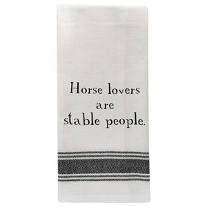 Wild Hare Designs - Horse lovers are stable people.