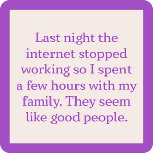 Drinks on Me coasters - Internet Stopped