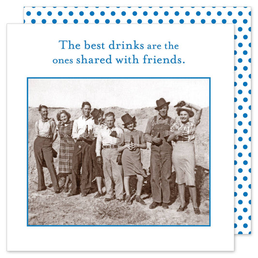 Shannon Martin Design - The Best Drinks Beverage Napkin