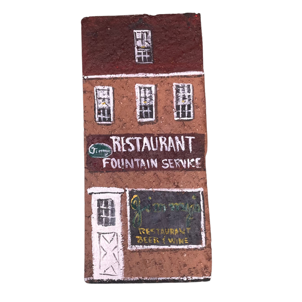 Linda Amtmann Hand Painted Brick - Jimmy's