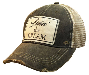 Vintage Life - Livin' The Dream Distressed Trucker Cap