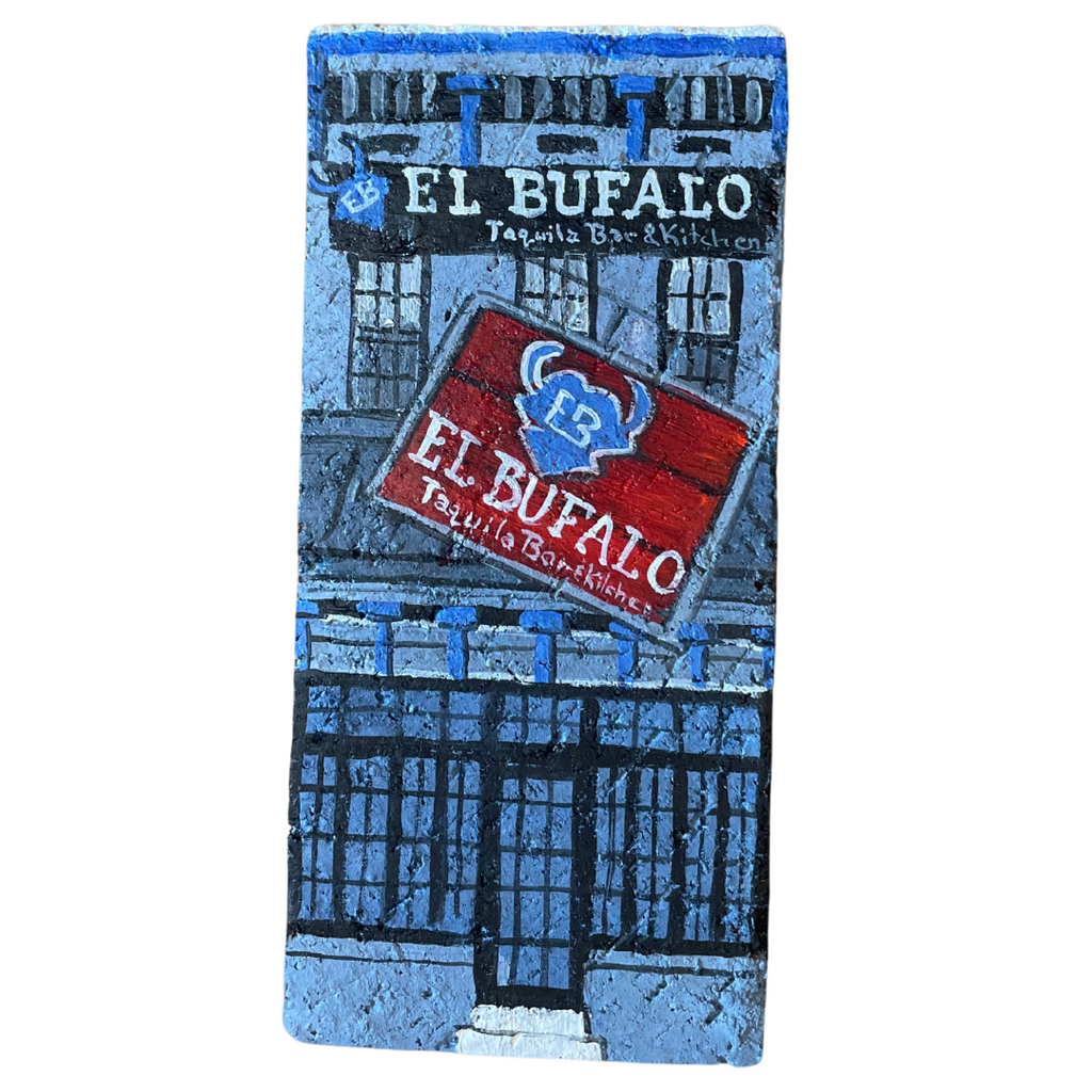 Linda Amtmann Hand Painted Brick- El Bufalo