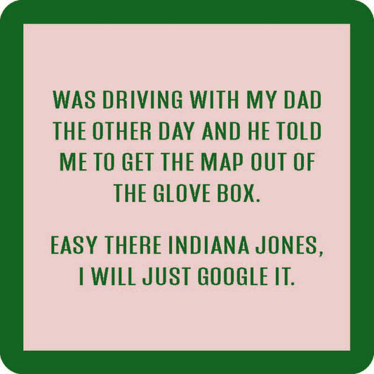Drinks on Me coasters - Indiana Jones