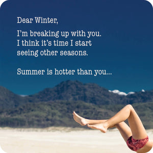 Drinks on Me coasters - Dear Winter coaster