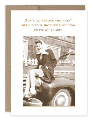 Shannon Martin Design - Tie Your Laces Card