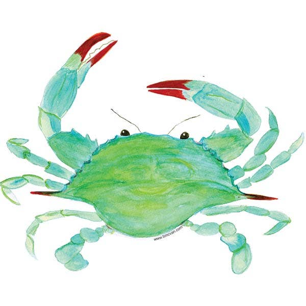 B McVan 3" Blue Crab Sticker