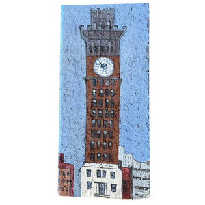 Linda Amtmann Hand Painted Brick- Bromo Tower