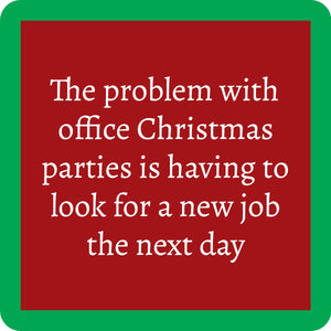 Drinks on Me coasters - The Problem with Office Christmas Parties