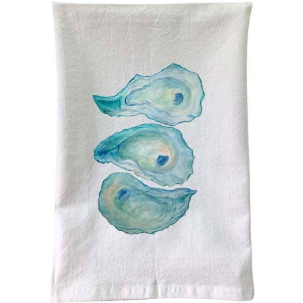 B McVan Designs - 3 Oysters Flour Sack Towel