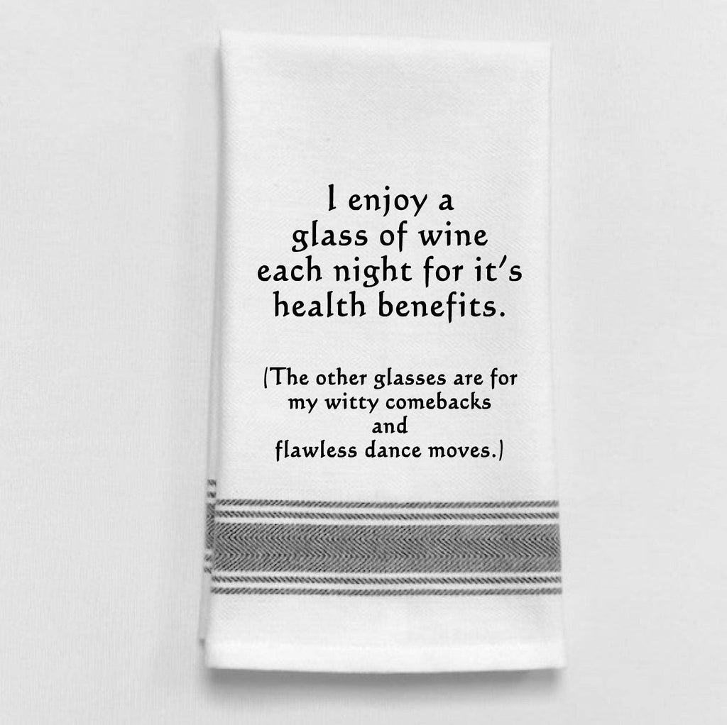 Wild Hare Designs -  I enjoy a glass of wine each night...