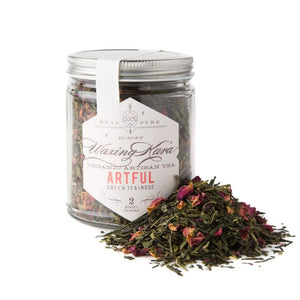 Waxing Kara - Artful Green Tea with Rose Petals