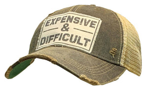 Vintage Life - Expensive & Difficult Trucker Hat Baseball Cap