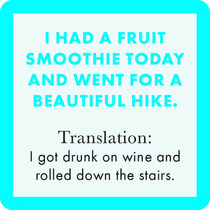 Drinks on Me coasters - Fruit Smoothie
