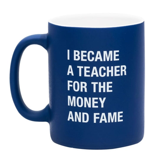 About Face Designs - I Became A Teacher Stoneware Mug