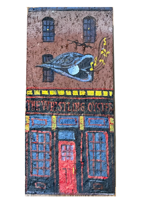 Linda Amtmann Hand Painted Brick- The Whistling Oyster