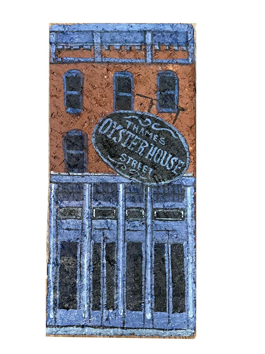 Linda Amtmann Hand Painted Brick- Thames Street Oyster House