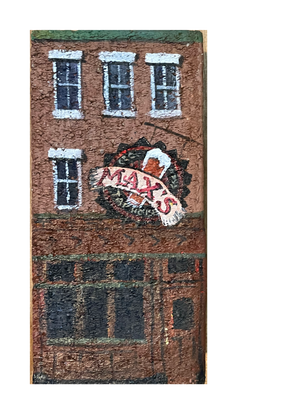 Linda Amtmann Hand Painted Brick- Max's Tap house
