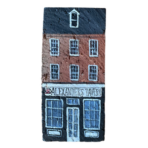 Linda Amtmann Hand Painted Brick - Alexander's Tavern