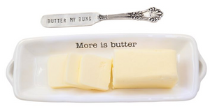 Mud Pie Butter Dish and Spreader