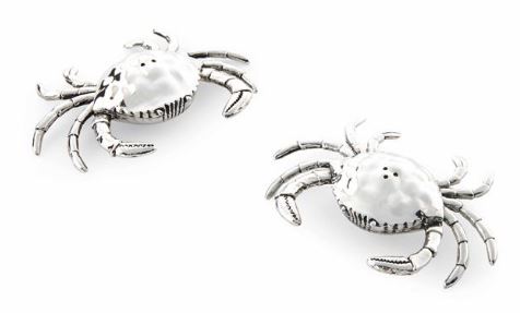 Mud Pie Crab Salt and Pepper Shakers