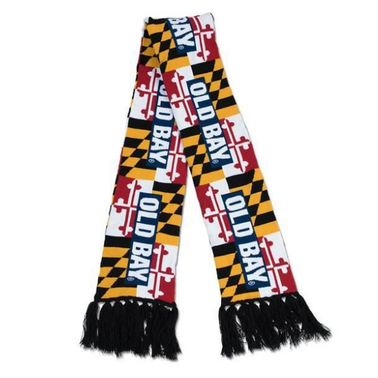 Old Bay Maryland Flag Winter Scarf