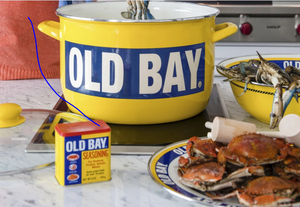Old Bay Enamel Serving Tray