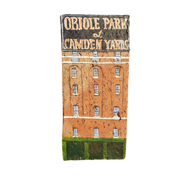 Linda Amtmann Hand Painted Brick- Oriole Park At Camden Yards