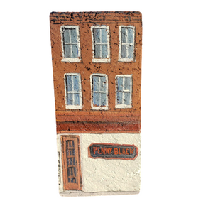 Linda Amtmann Hand Painted Brick - Penny Black