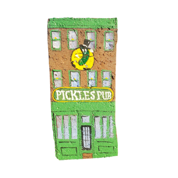 Linda Amtmann Hand Painted Brick- Pickles Pub
