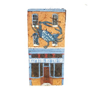 Linda Amtmann Hand Painted Brick-Riptide By The Bay