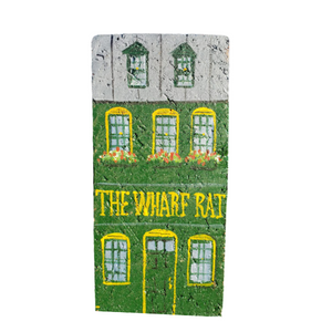 Linda Amtmann Hand Painted Brick- The Wharf Rat