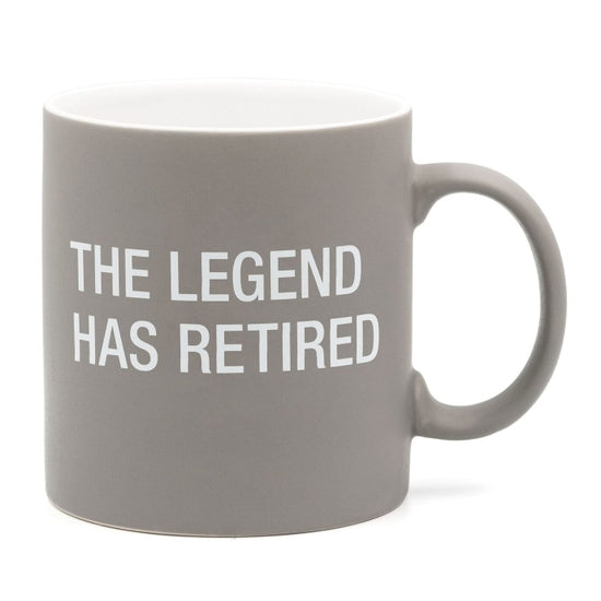 About Face Designs - The Legend has Retired Stoneware Mug