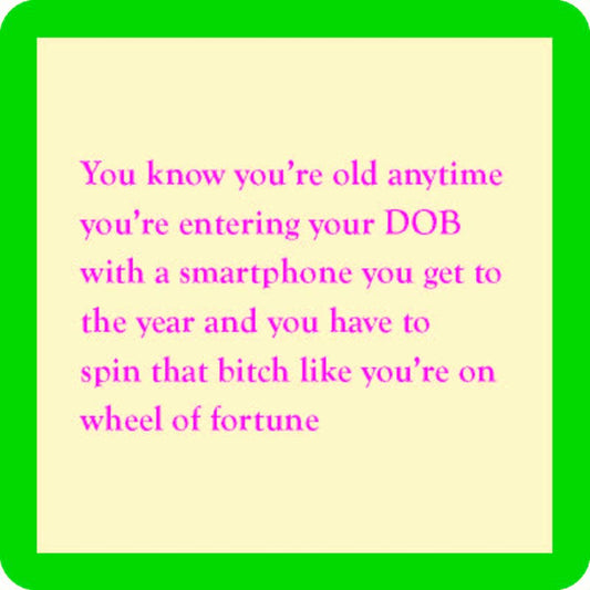 Drinks on Me coasters - DOB