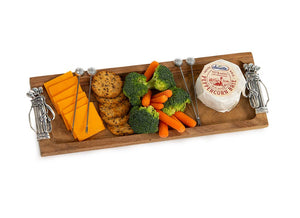 Oak & Olive - Golf Themed Appetizer Serving Tray w/ Matching Food Picks