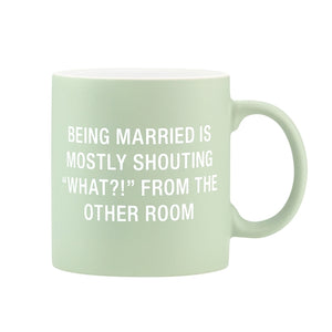 About Face Designs - Being Married Stoneware Mug
