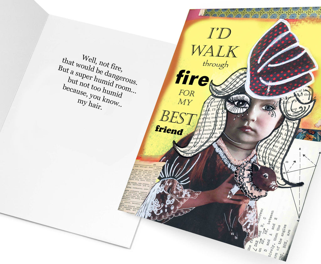 Erin Smith Art - G169 Walk Thru Fire Greeting Card