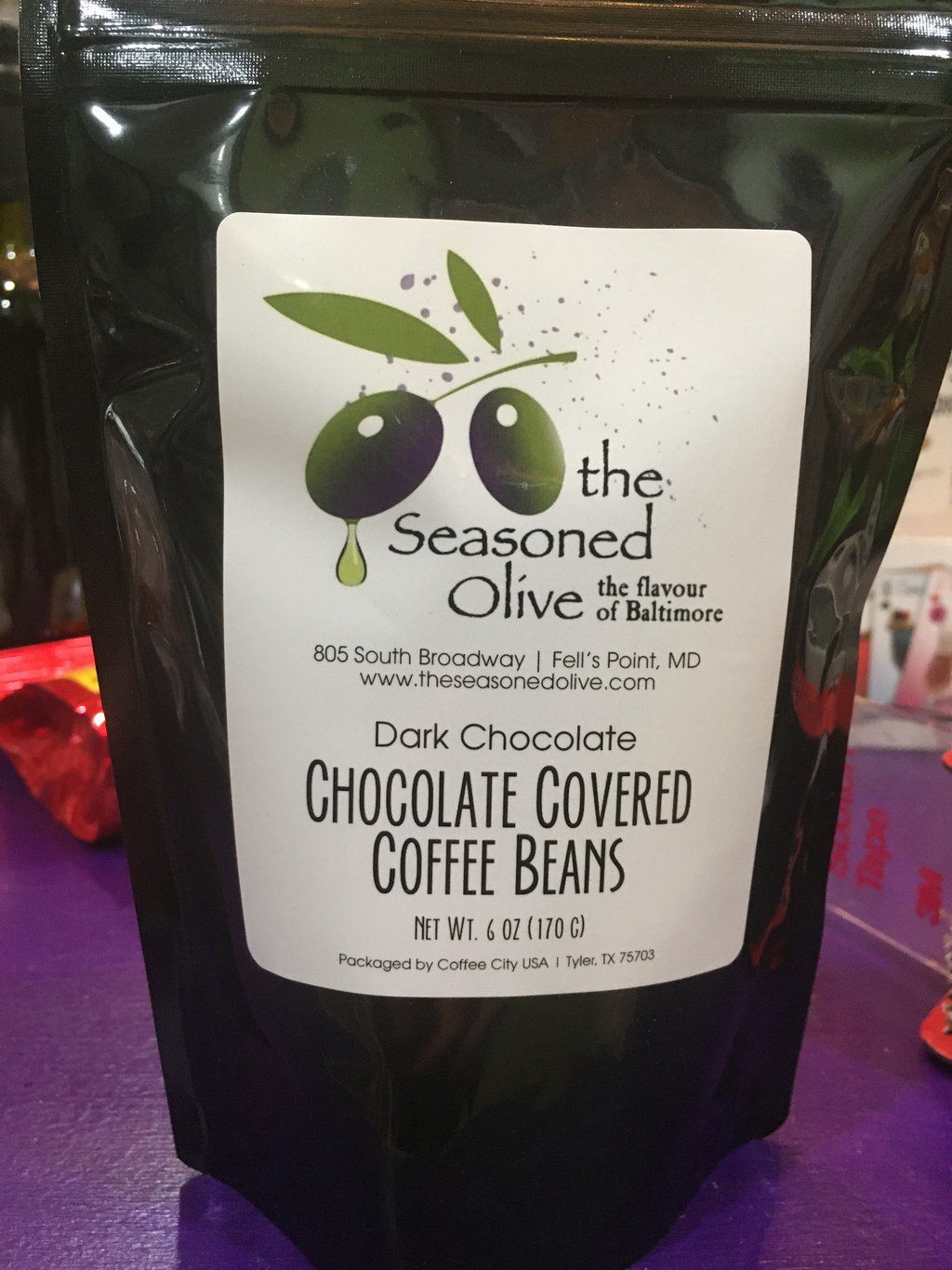 Dark Chocolate covered coffee Beans