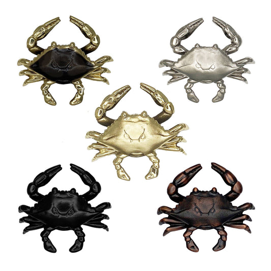 Michael Healy Designs - Crab Door Knocker: 4.5H x 5.25W / Brass