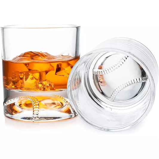 The Wine Savant - Baseball Whiskey Glass - 12oz Single Whiskey Glass