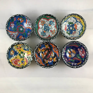3" Round Embossed Ceramic Dipping Bowl