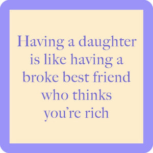 Drinks on Me coasters - Broke Best Friend
