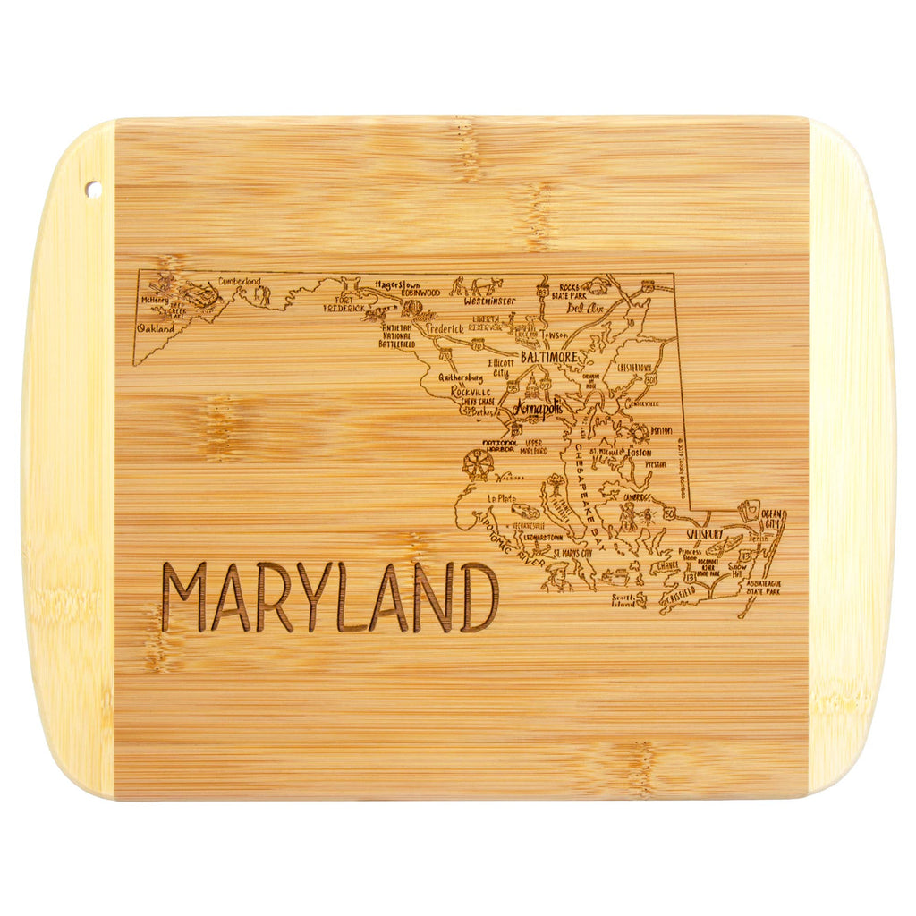 Totally Bamboo - A Slice of Life Maryland 11" Cutting & Serving Board